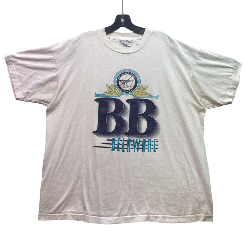 Vintage Broadkill Beach Shirt Mens 2XL‎ Single Stitch Beachy Coastal Streetwear